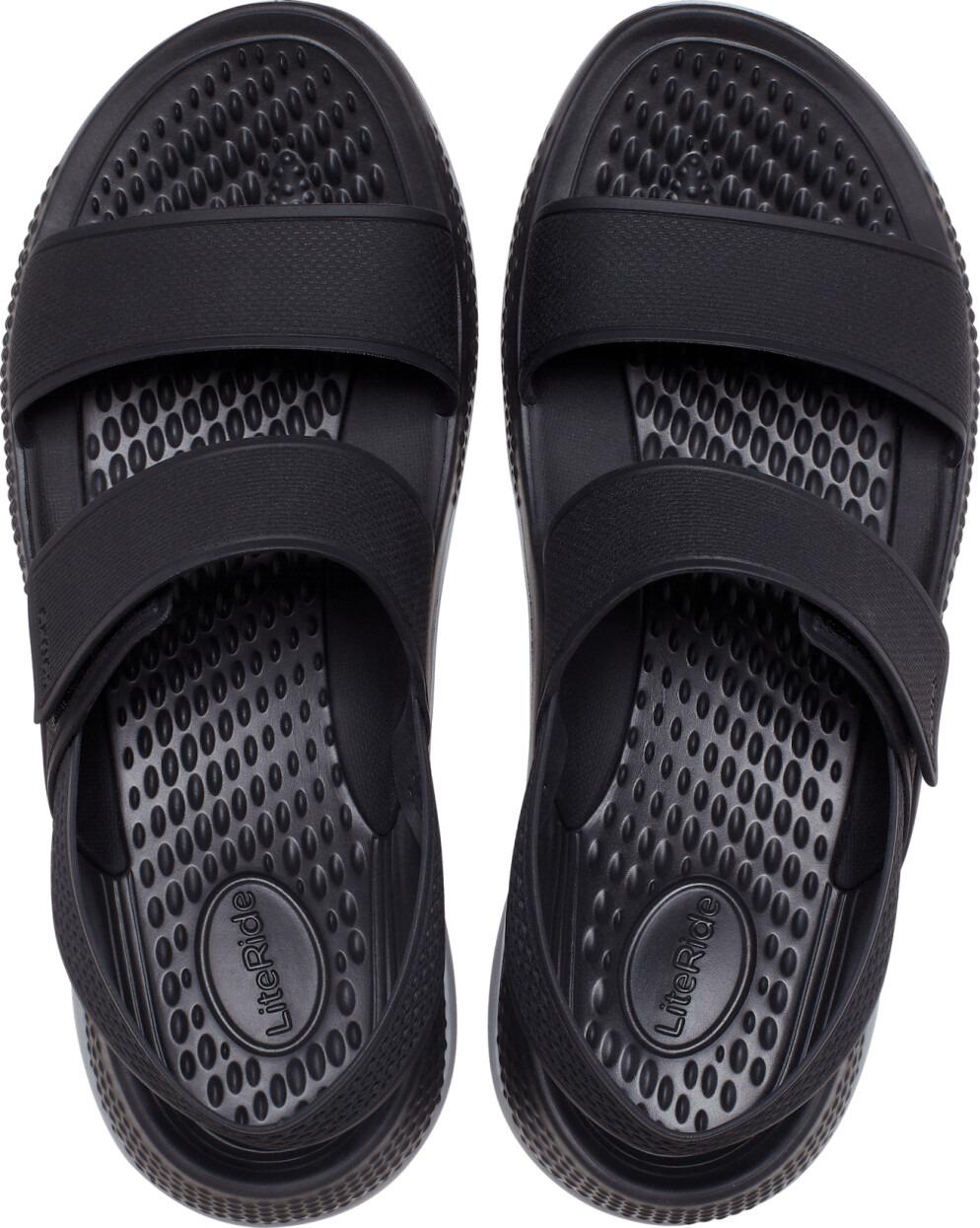 Сандалії жіночі Crocs LiteRide 360 ​​Sandal Women W7 р. 37/24 см Black Slate Grey (206711) - фото 4