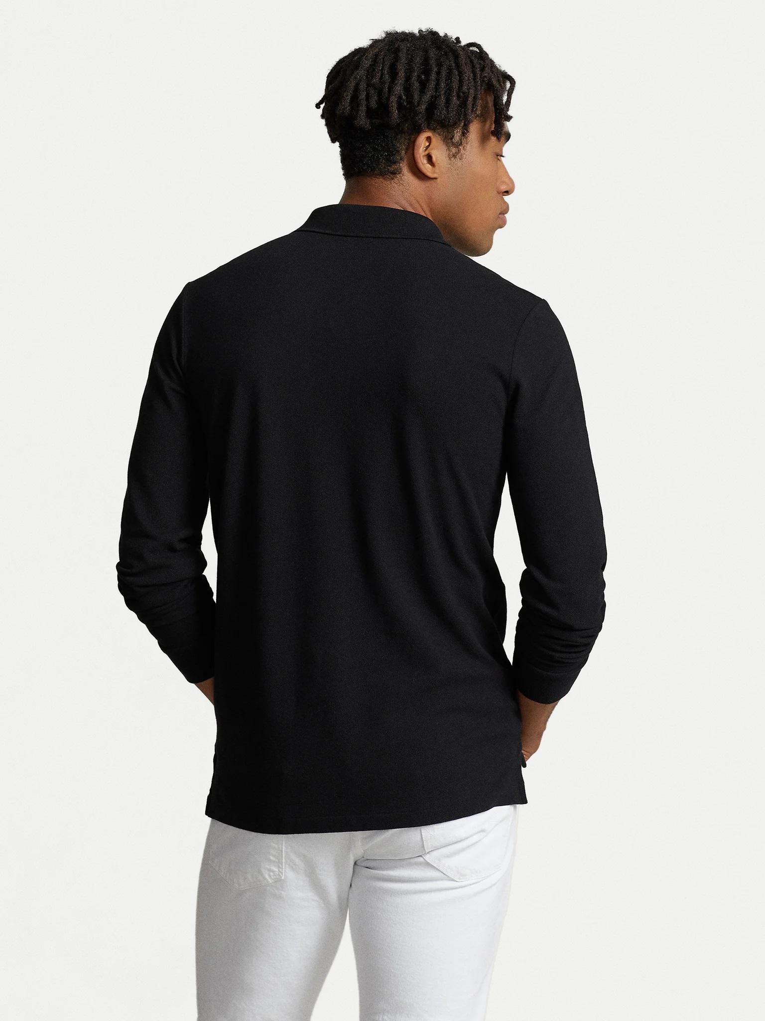 Поло мужское с длинным рукавом Polo Ralph Lauren Interlock PRL-15831 Black L - фото 2