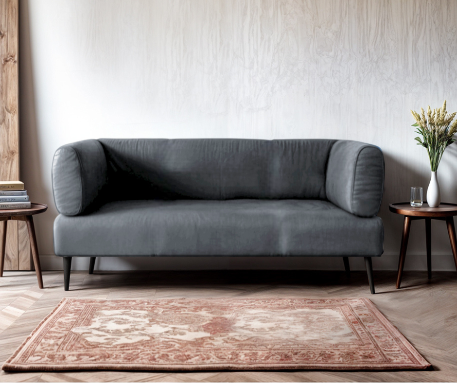 Диван з підлокітниками Tobi Sho Бенно-1 офісний з конусною ногою 1400х720х750 мм велюр Emilia 93 Grey Диван з підлокітниками Tobi Sho Бенно-1 офісний з конусною ногою 1400х720х750 мм велюр Emilia 93 Grey