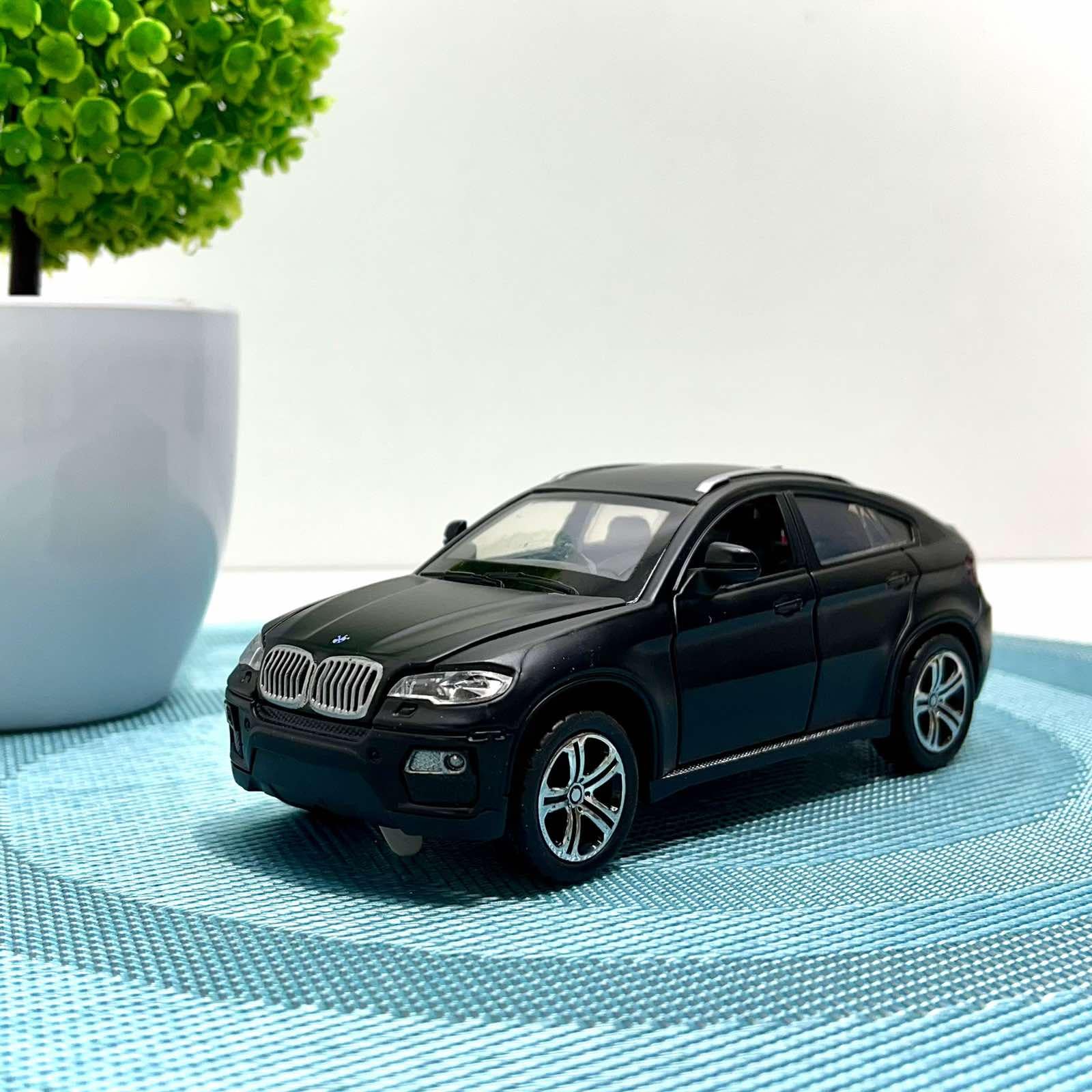 Іграшкова машинка джип інерційна АвтоСвіт BMW x6 металева 14 см Чорний (AP-1759)