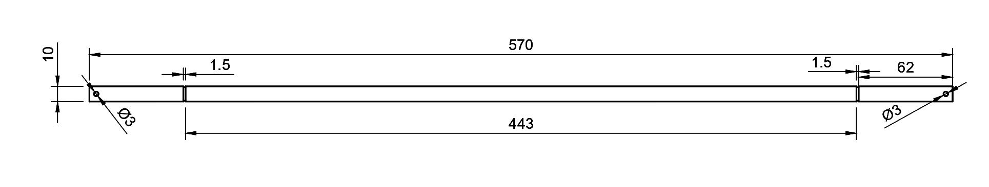 Ось 10x570 мм (29987) - фото 2