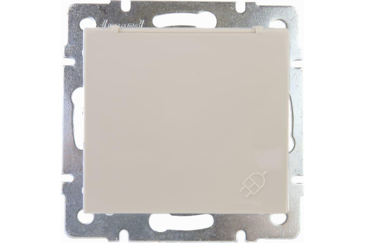Розетка Rain 703-0388-123В 1-я с/с с крышкой Кремовый (00000039687)