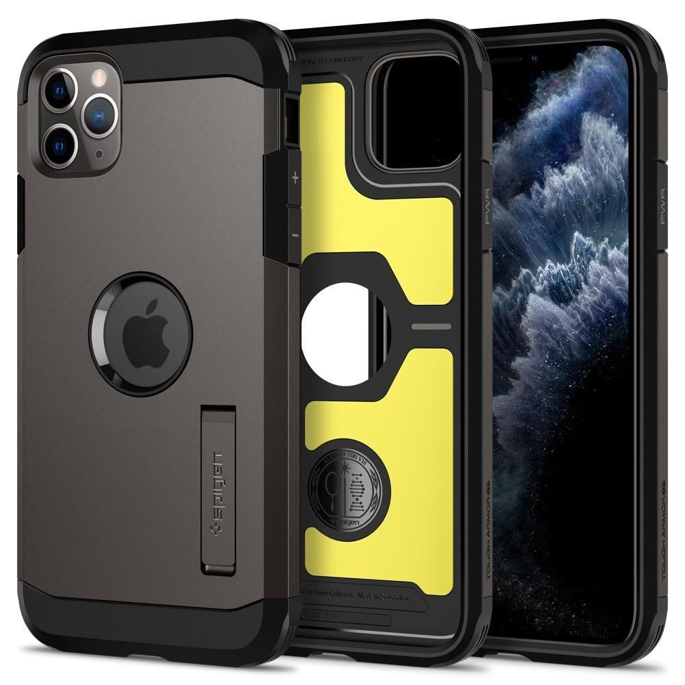Чехол противоударный с подставкой Spigen Tough Armor XP для Iphone 11 Pro Gun Metal Чехол противоударный с подставкой Spigen Tough Armor XP для Iphone 11 Pro Gun Metal