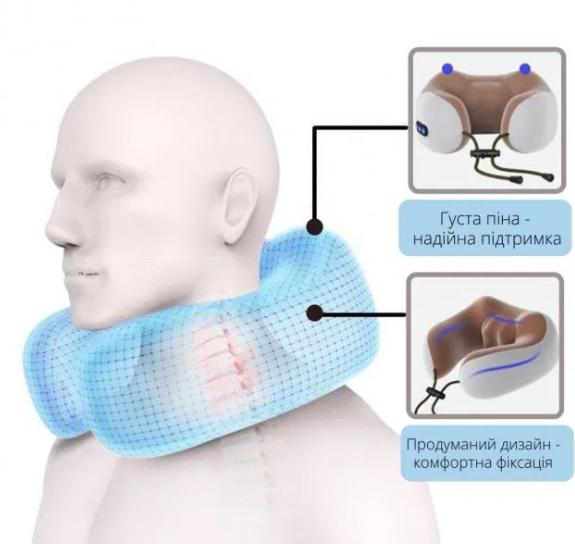 Масажна подушка Shiatsu Neck С111 для шиї та плечей (11109) - фото 7