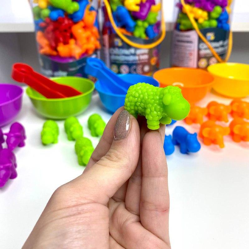 Развивающая игра Fun Game FD2188 Сортер Монтессори по цвету с пинцетами и тарелочками Животные (1718015115) - фото 8 Развивающая игра Fun Game FD2188 Сортер Монтессори по цвету с пинцетами и тарелочками Животные (1718015115) - фото 8