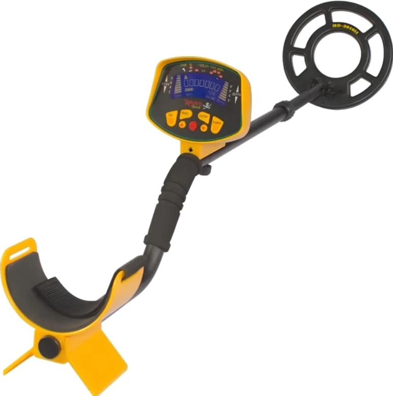 Металлоискатель LCD-дисплей 7,5кГц 1,5м Желтый (32307552)
