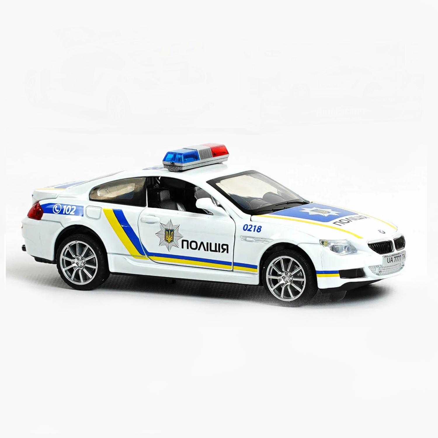 Машинка металлопластик ТК 7777 UA багажник/капот (24668705)