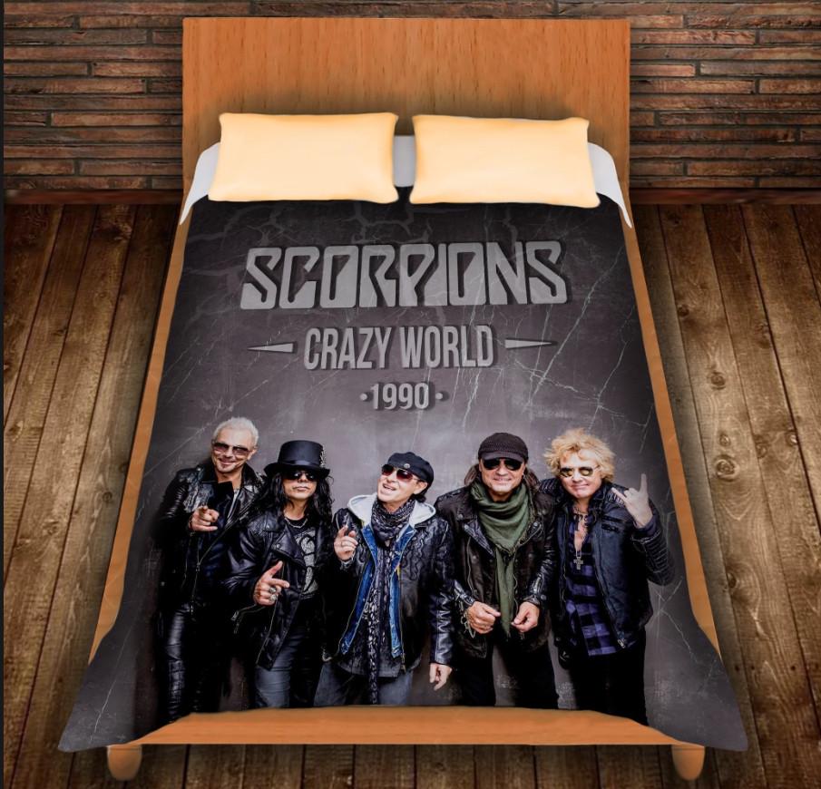 Плед с 3D принтом Crazy World Scorpions 150х200 см (epi_0281)