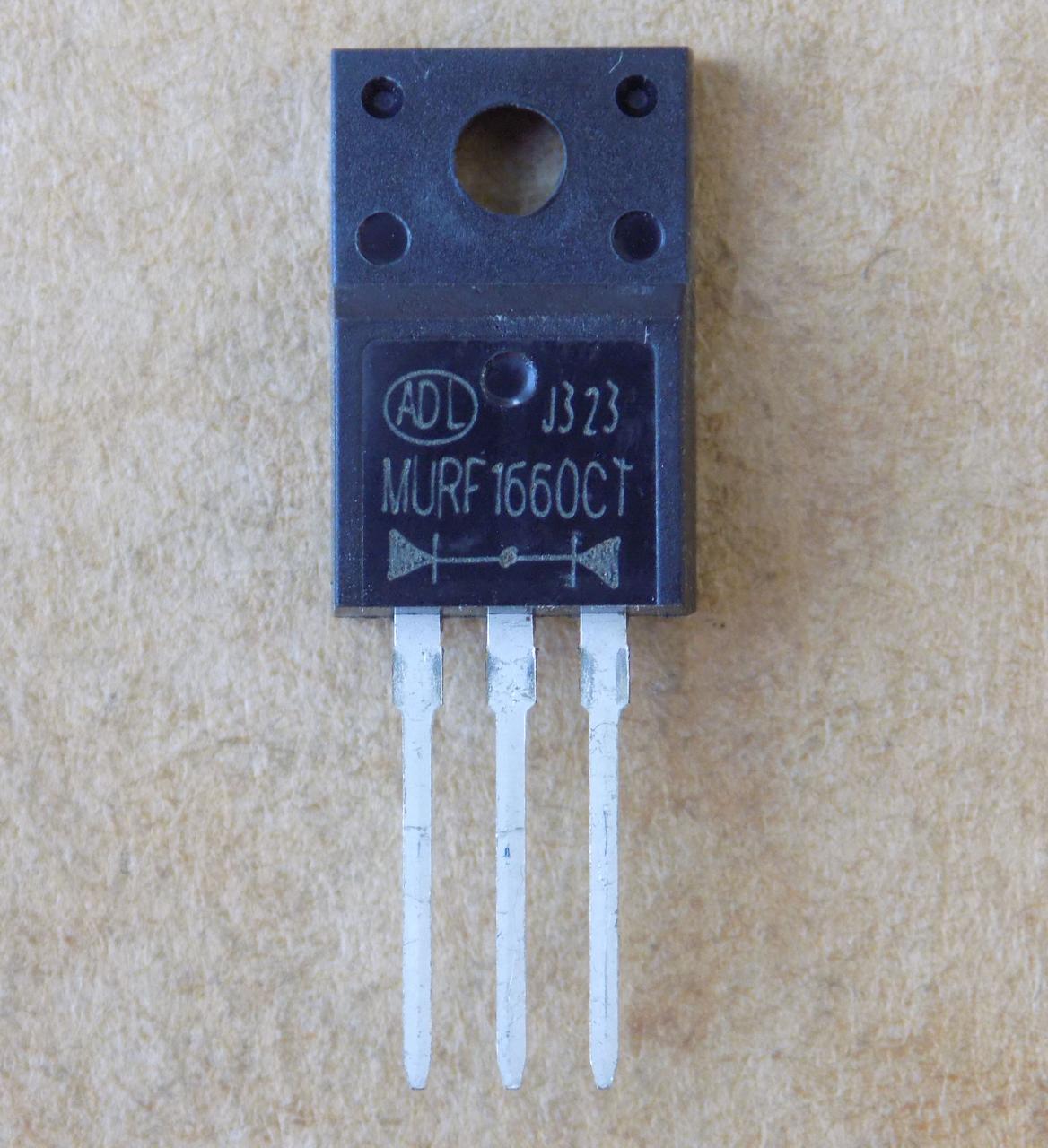 Диод MURF1660CT для MUR1660FCT/TO220F-3pin общий катод (49043)