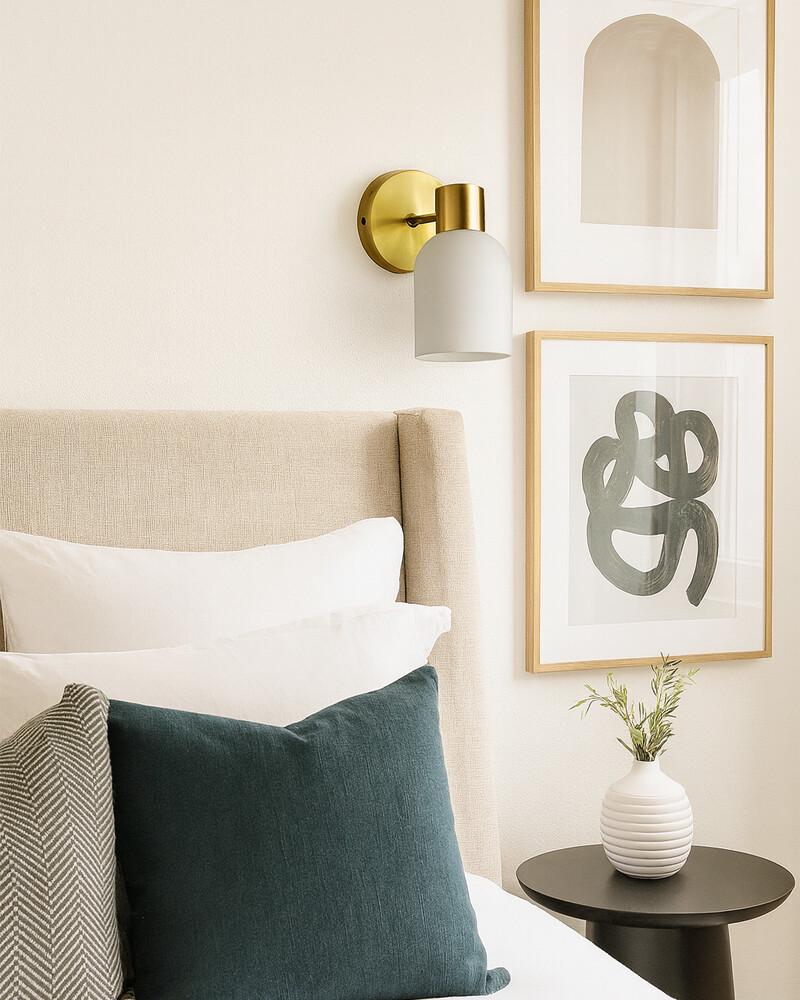 Бра Edlin PL321155W-1 Aurora E27 1x12W IP20 Латунний (28103930) - фото 2 Бра Edlin PL321155W-1 Aurora E27 1x12W IP20 Латунний (28103930) - фото 2