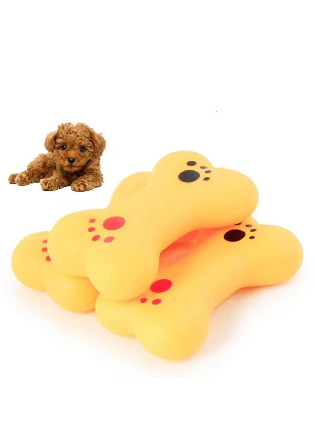 Игрушка в форме косточки Idea для животных со встроенной пищалкой при сжатии 9х5х1 см Желтый (66985SP) - фото 8 Игрушка в форме косточки Idea для животных со встроенной пищалкой при сжатии 9х5х1 см Желтый (66985SP) - фото 8