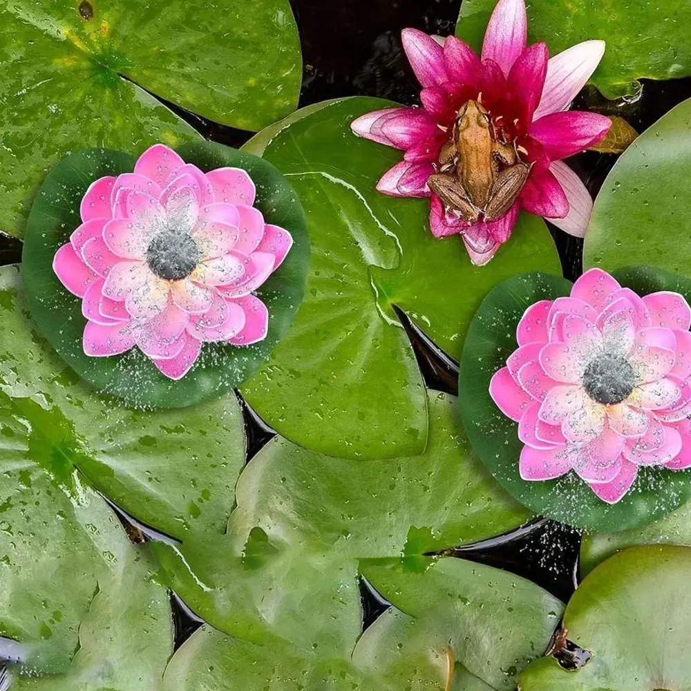 Фонтан садовый Лилия с солнечной панелью и 4 насадками Розовый (23457165401) - фото 4 Фонтан садовый Лилия с солнечной панелью и 4 насадками Розовый (23457165401) - фото 4