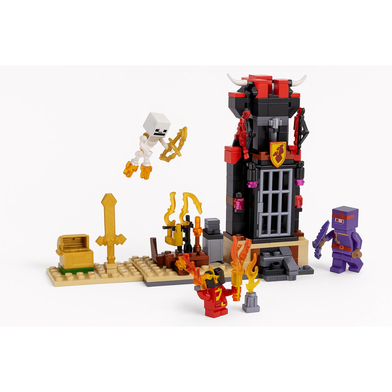 Конструктор Темная башня демона в стиле Minecraft 274 эл. (29220714)