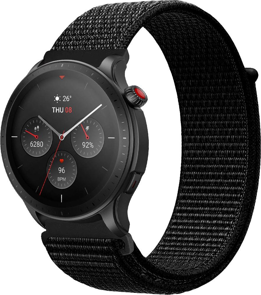 Ремешок нейлоновый Sport Loop для Amazfit GTR 4 22 мм Black (31091-2B) Ремешок нейлоновый Sport Loop для Amazfit GTR 4 22 мм Black (31091-2B)