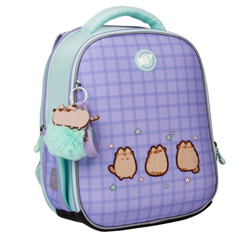 Рюкзак школьный каркасный ортопедический YES Н-100 Pusheen the Cat 35х28х15 см (559850)