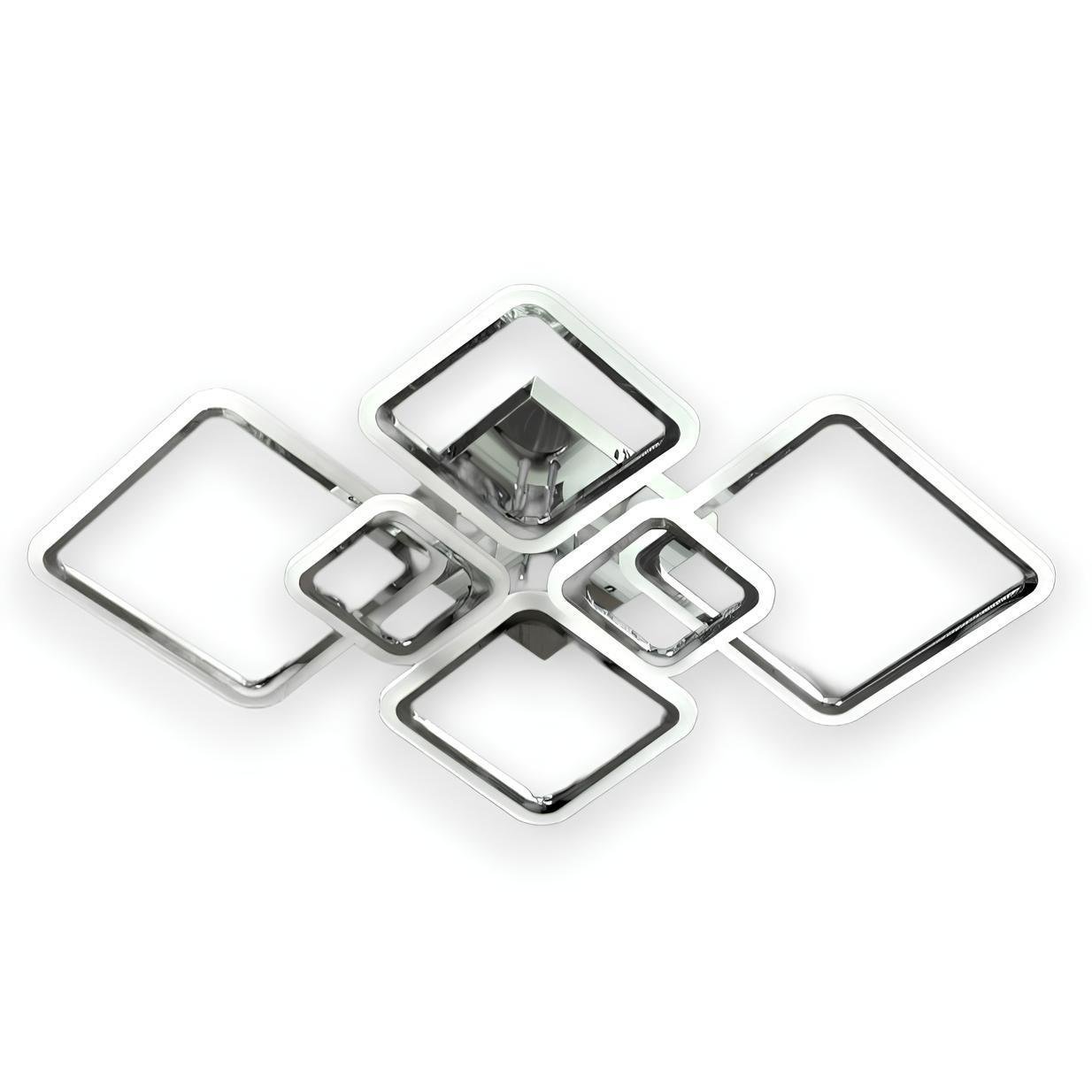 Люстра светодиодная Svet с пультом на шесть плафонов 3000-6000К 159W Хром (SL-5331/2+2+2 CR DIMMER)