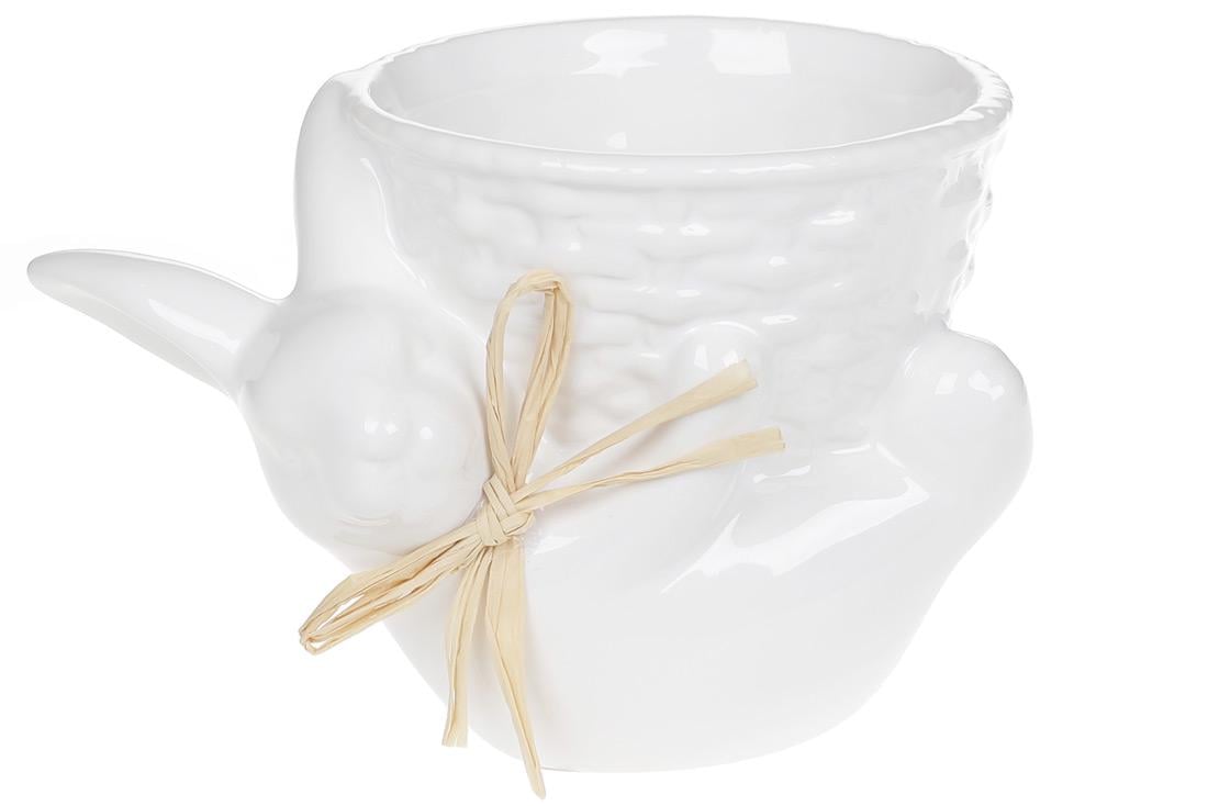 Кашпо Зайка с корзиной BonaDi 14,5 см (733-321)