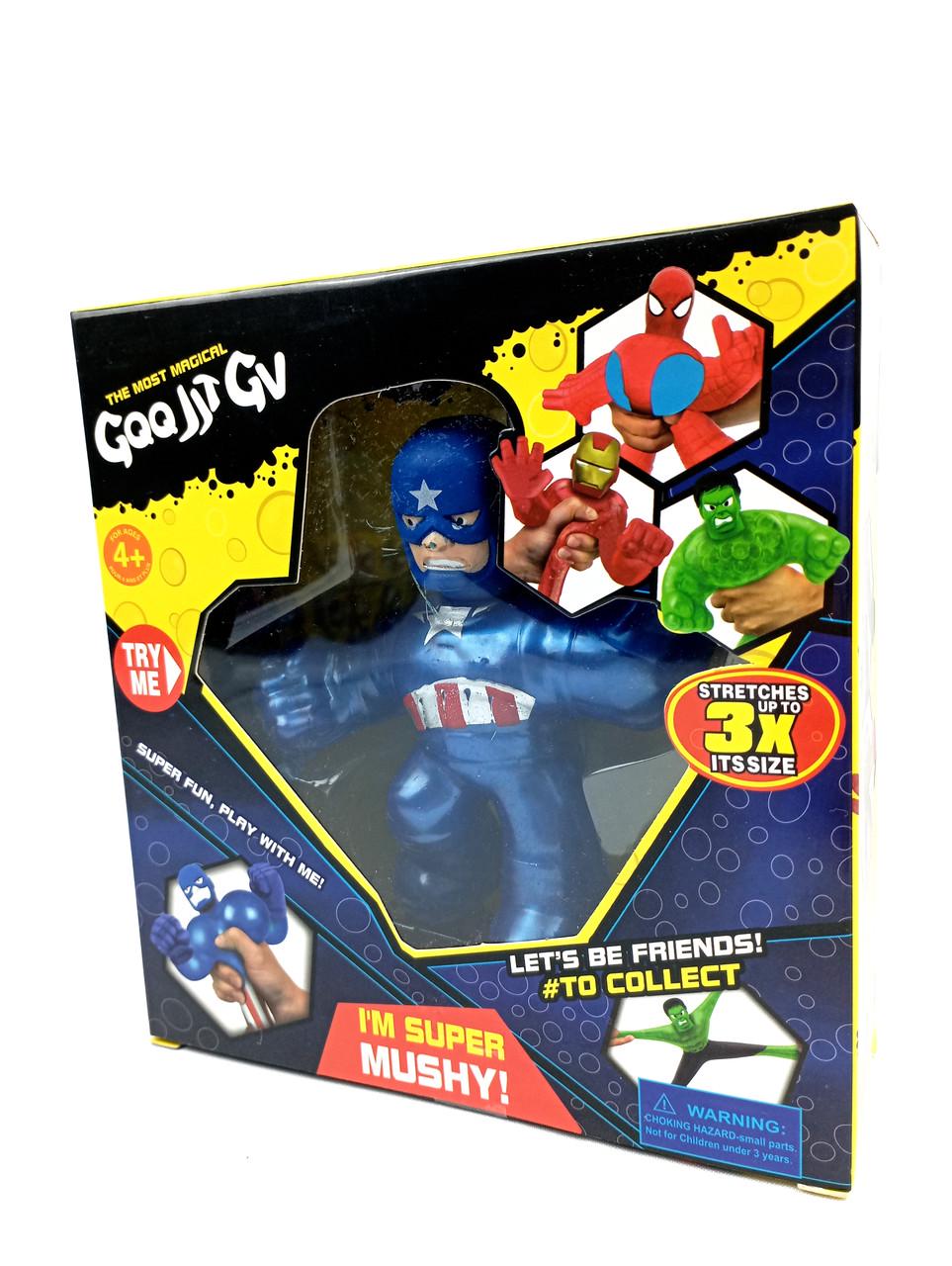 Игрушка-растяжка GooJitCu Marvel Капитан Америка 15 см