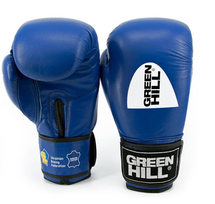 Перчатки бокс Green Hill KNOCK ФБУ кожа р. 14 (8585053829253)