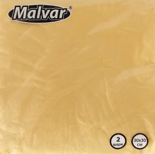 Салфетка Malvar 2-ех слойные 30х30 см 40 шт. Желтый (13987) Салфетка Malvar 2-ех слойные 30х30 см 40 шт. Желтый (13987)