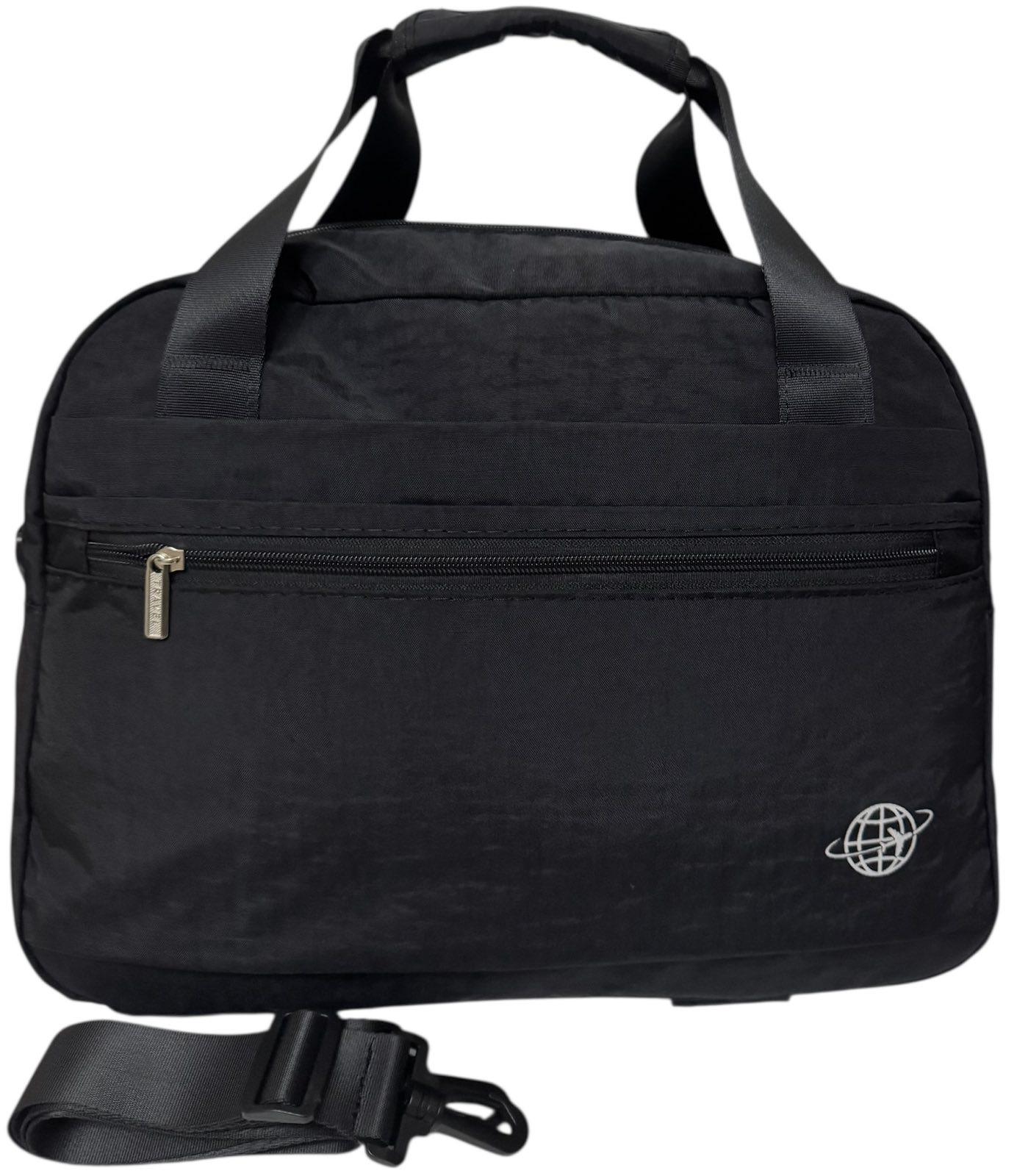 Сумка дорожня для перельотів у літаку ручна поклажа 40х20х30 см Чорний