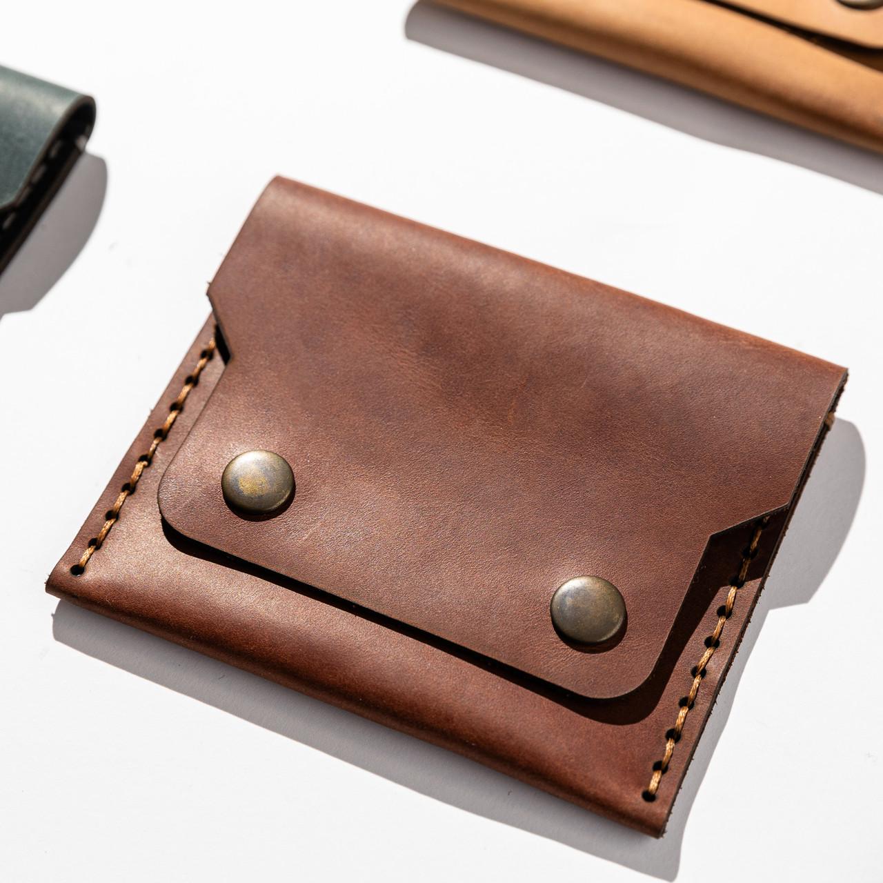 Гаманець шкіряний чоловічий EDENA Коричневий (WT-7)