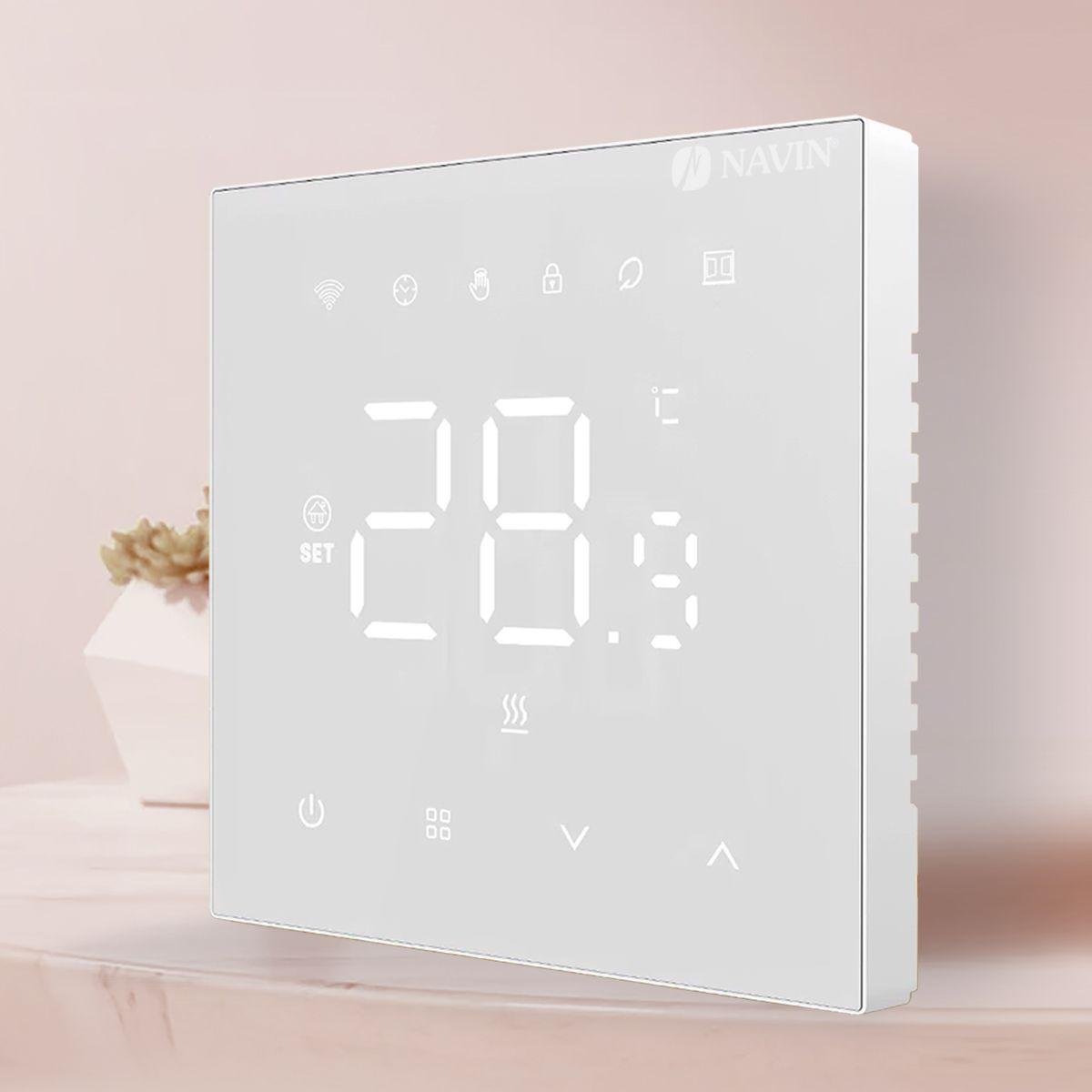 Терморегулятор для газового котла NAVIN WT410 W-3А з Wi-Fi Білий - фото 2 Терморегулятор для газового котла NAVIN WT410 W-3А з Wi-Fi Білий - фото 2