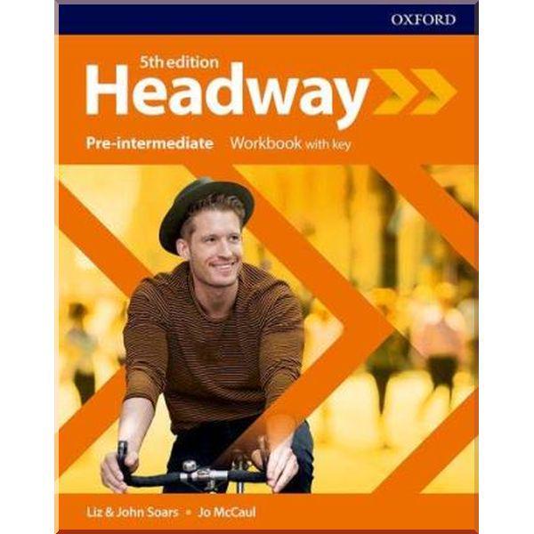 Рабочая тетрадь New Headway 5th Edition Pre-Intermediate Workbook with key