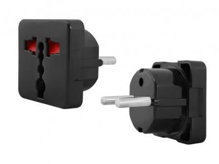 Переходник сетевой AU/US/UK на евро Черный (LX6090CZ) - фото 2 Переходник сетевой AU/US/UK на евро Черный (LX6090CZ) - фото 2