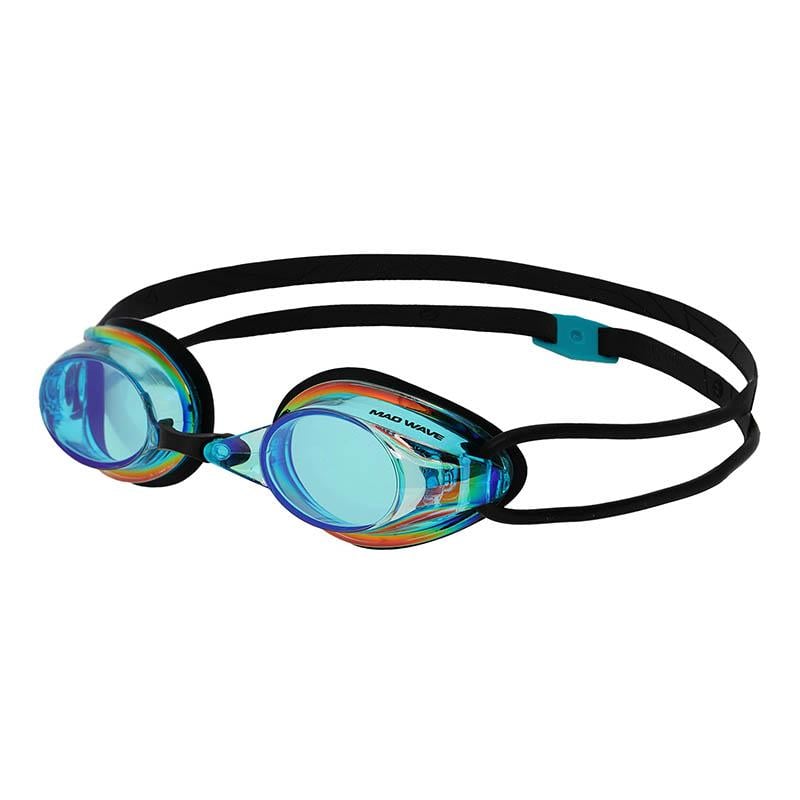 Очки для плавания Mad Wave Streamline Rainbow M045703 Сине-черный (60444139)