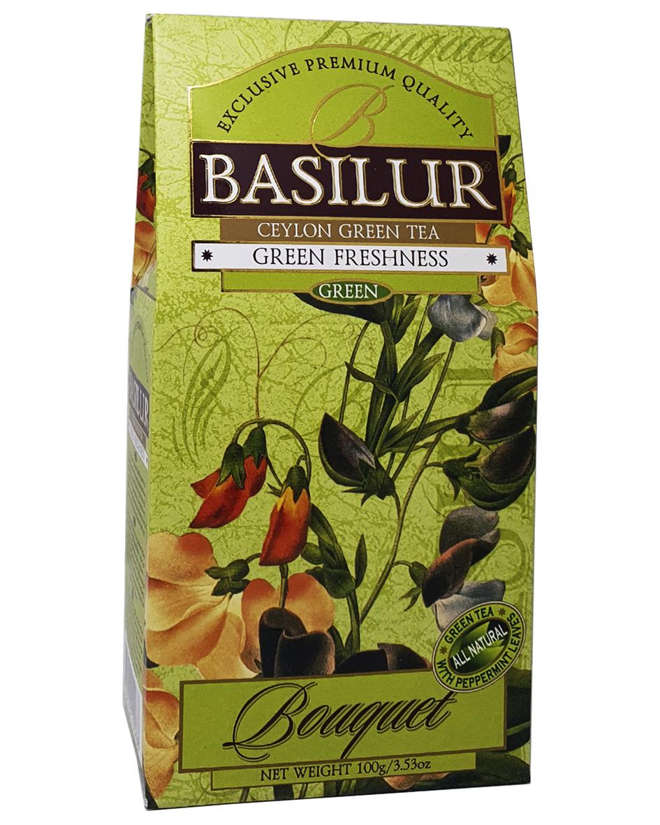 Чай зеленый Basilur Букет Зеленая Свежесть 100 г (54903)