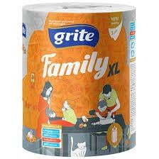 Полотенца бумажные GRITE Family XL 45 м 2 слоя 1 рулон (3RFAMI2201)