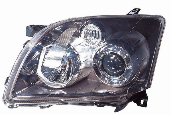 Фара передня Toyota Avensis 2006-2008 H7/H1 чорна рамка (212-11L1L-LDEM7)