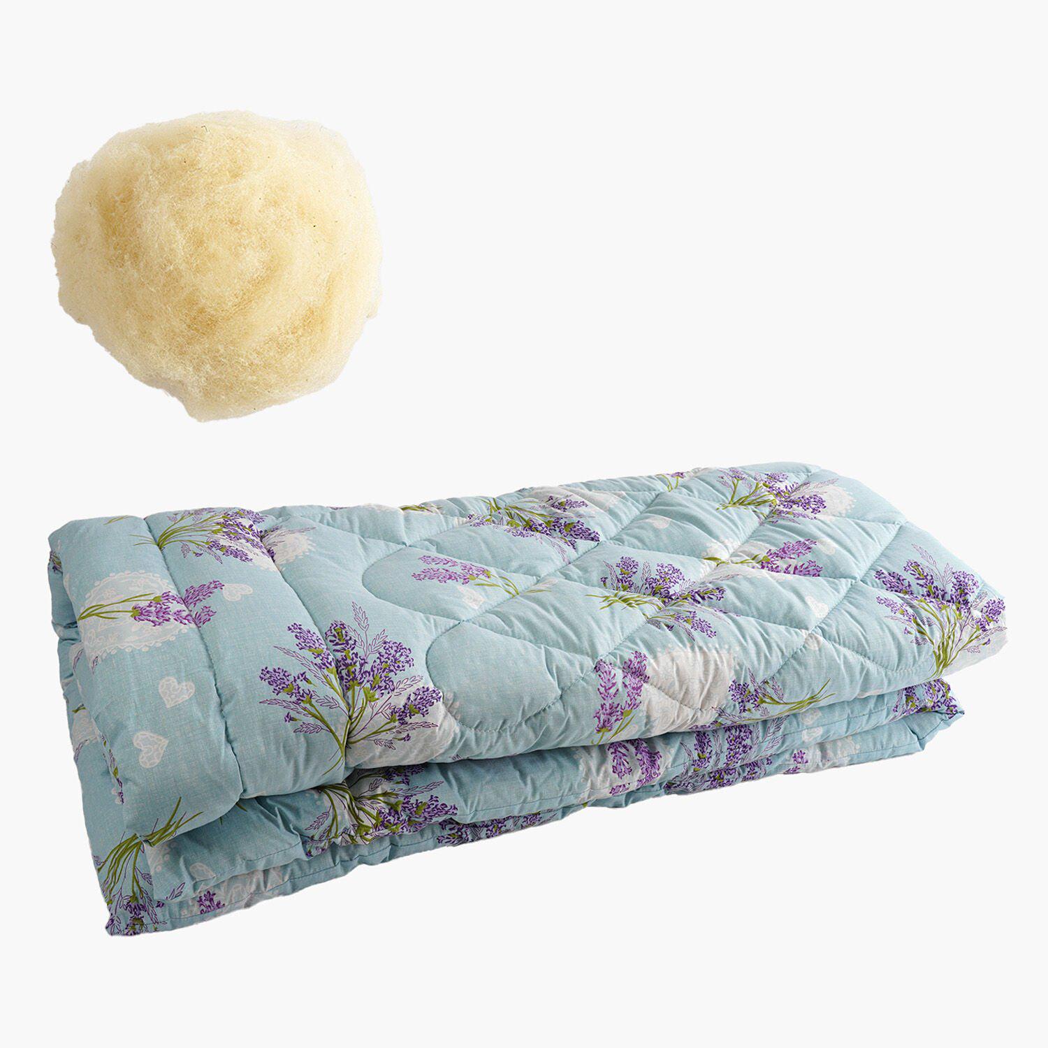 Одеяло зимнее шерстяное 150x210 см 520 г/м2