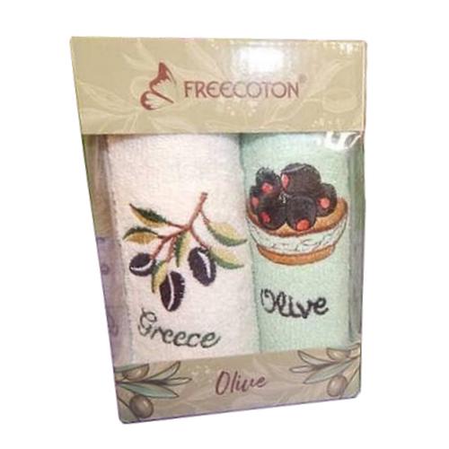 Набор кухонных полотенец By-sonya Freecoton Olive 30х50 см хлопок 9983285 2 шт. Разноцветный (DR014287)