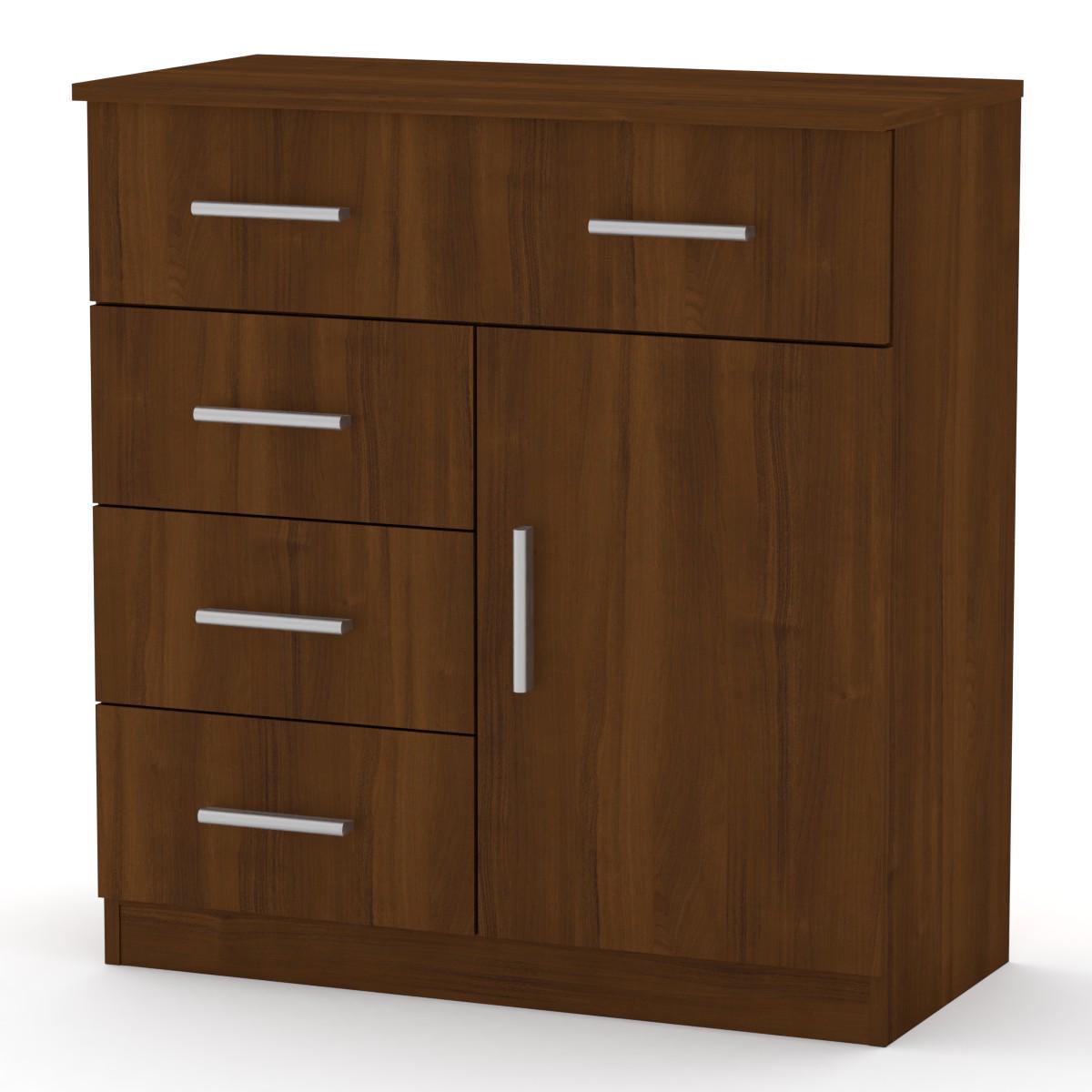 Комод для вещей Компанит 1-3-1 Орех (17901) - фото 1 Комод для вещей Компанит 1-3-1 Орех (17901) - фото 1