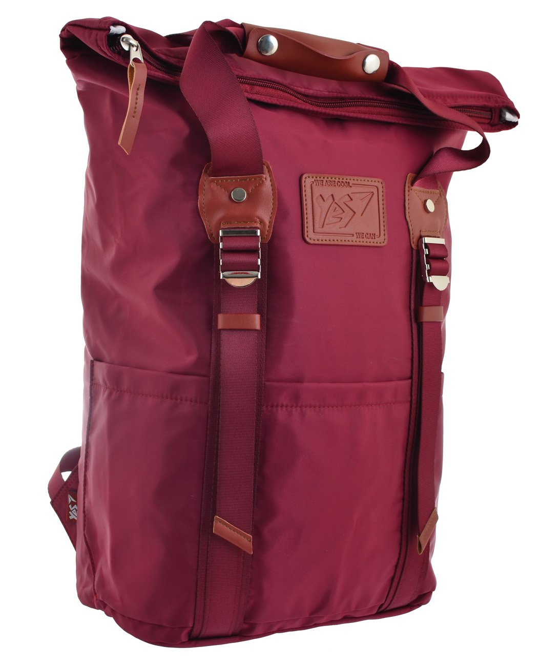 Школьный рюкзак YES Roll-top T-58 Bright Rose 14 л Бордовый (557255)