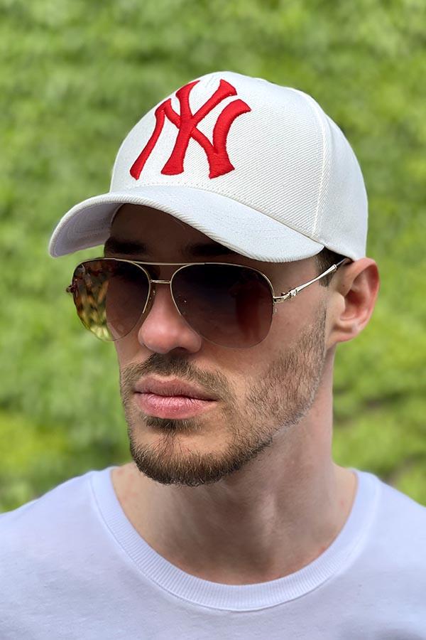 Бейсболка мужская Braxton Нью-Йоркер Белый/Красный (1391) Бейсболка мужская Braxton Нью-Йоркер Белый/Красный (1391)