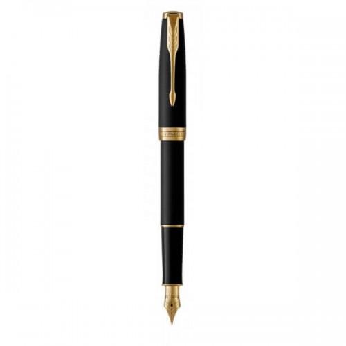 Ручка перьевая Parker SONNET 17 Matte Black Lacquer GT FP F 84 811