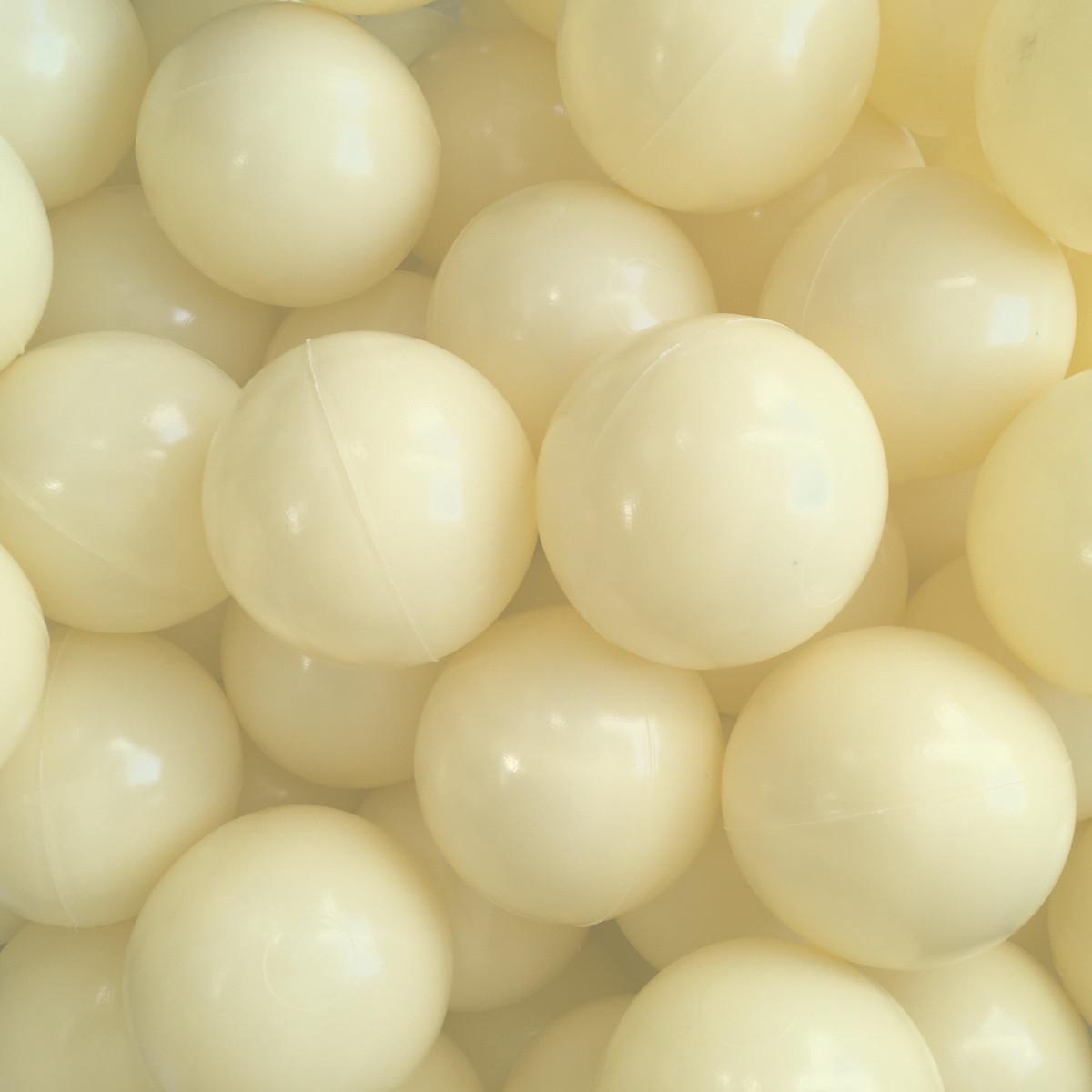 Шарик для сухого бассейна ASD из полимера d 8 см 1 шт. Светло-желтого цвета (30627679)