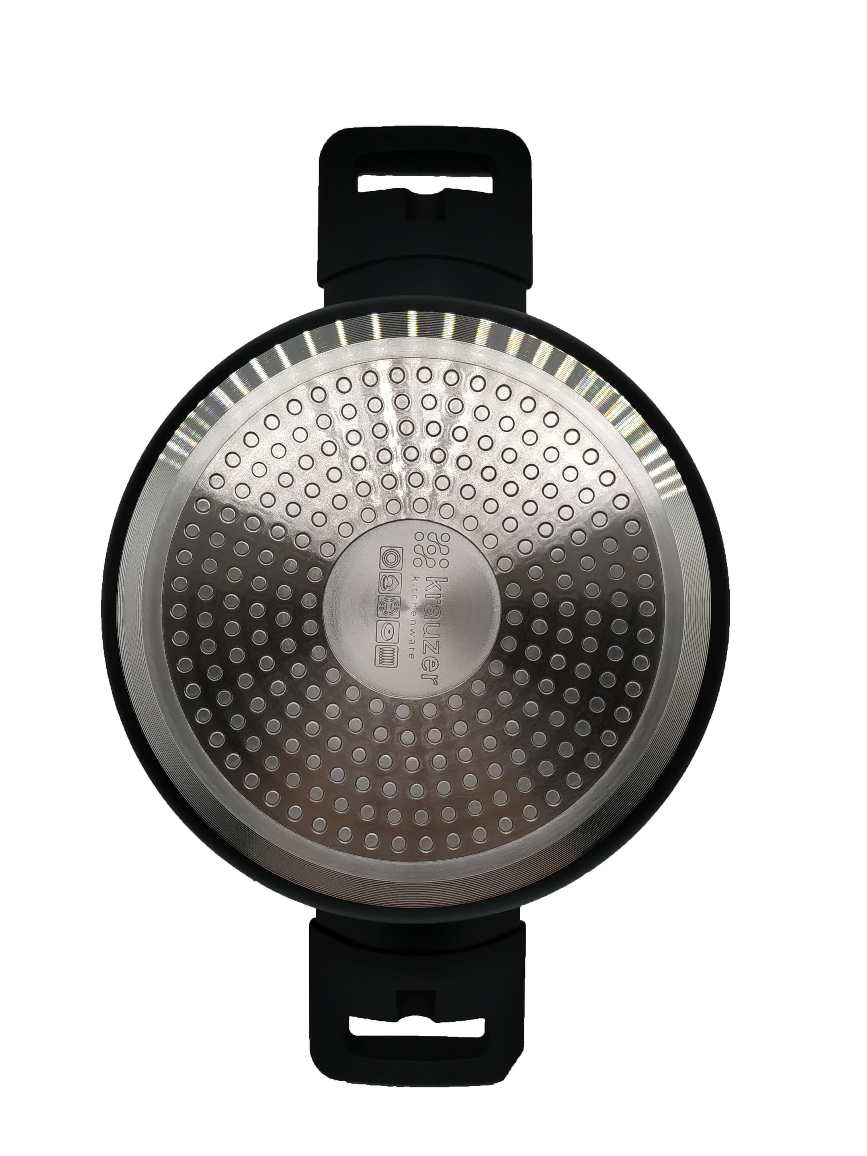 Кастрюля Krauzer Eco Line цилиндрическая алюминий 1,2 л 16 см Черный (78124) - фото 6