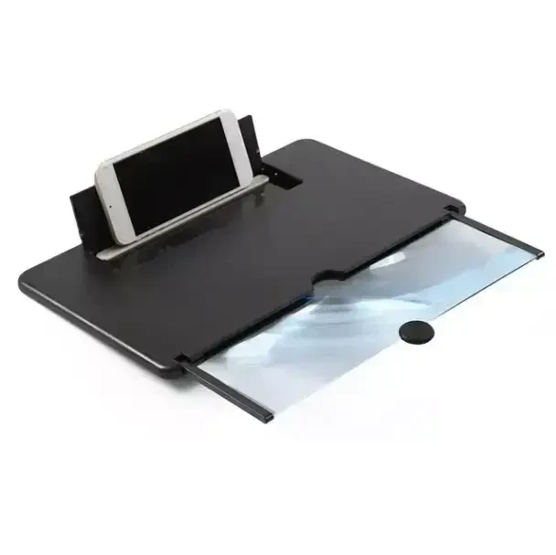 Подставка для телефона увеличительная складная 3D-экран 12" с 3D-эффектом Черный (8022) - фото 4 Подставка для телефона увеличительная складная 3D-экран 12" с 3D-эффектом Черный (8022) - фото 4