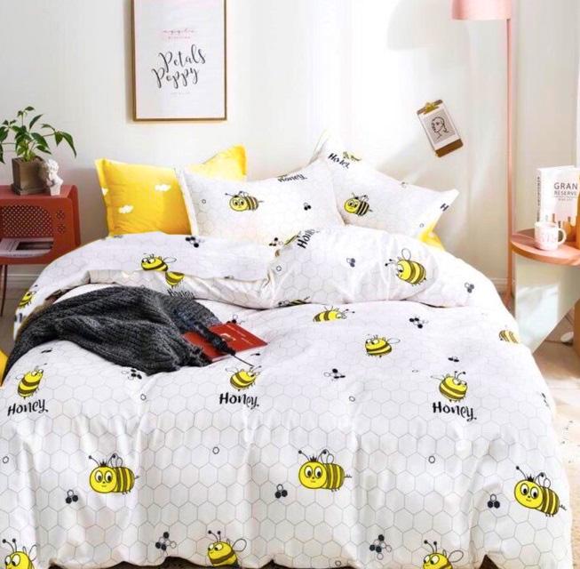 Комплект постельного белья Zastelli Bees бязь евро 200x220 Желтый