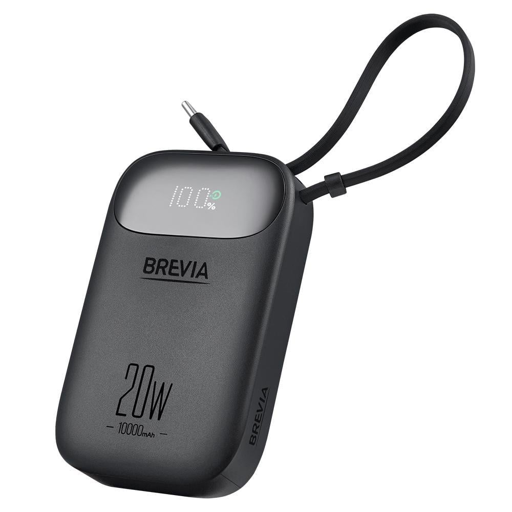Повербанк Brevia ePower 10000 mAh PD20W CompactMini LCD Черный + кабель (45420CMB) Повербанк Brevia ePower 10000 mAh PD20W CompactMini LCD Черный + кабель (45420CMB)