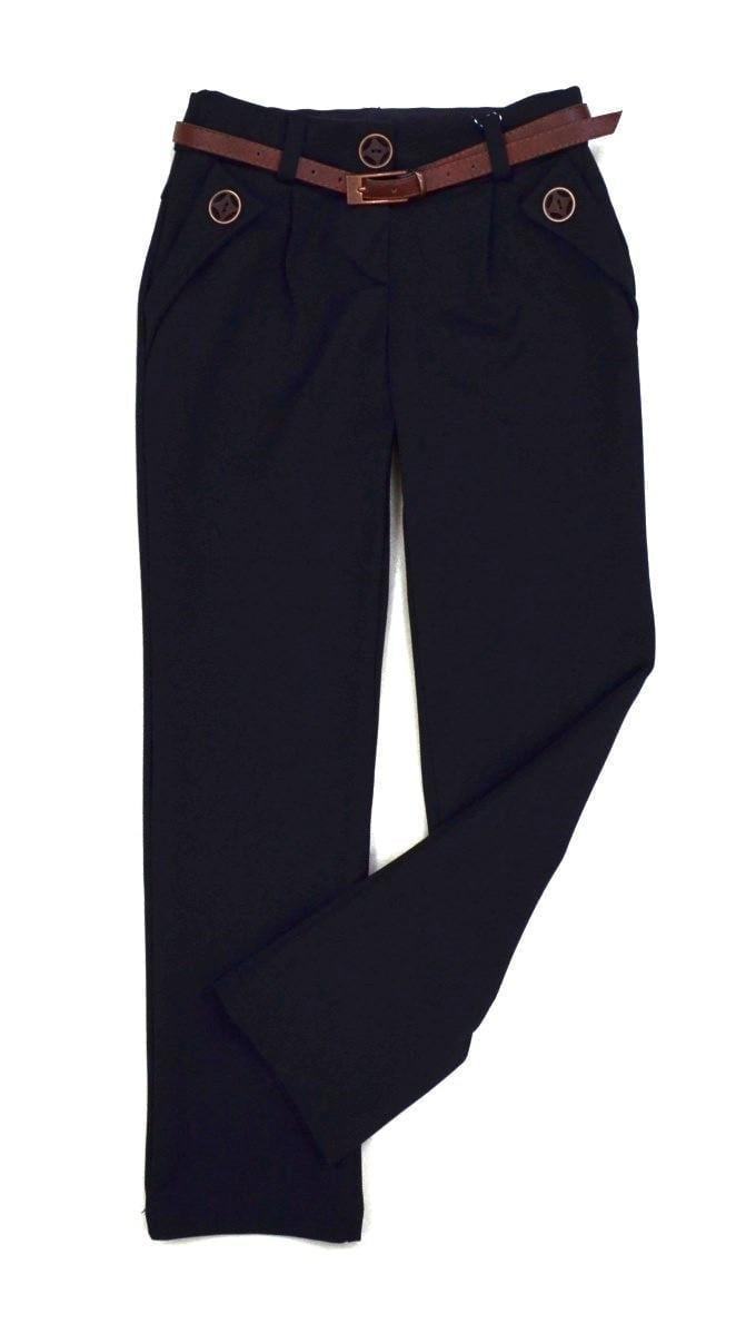 Брюки школьные для девочки Suzie ДЖАНЕТ 03 шерсть 122 см Черный (235901_122) - фото 2