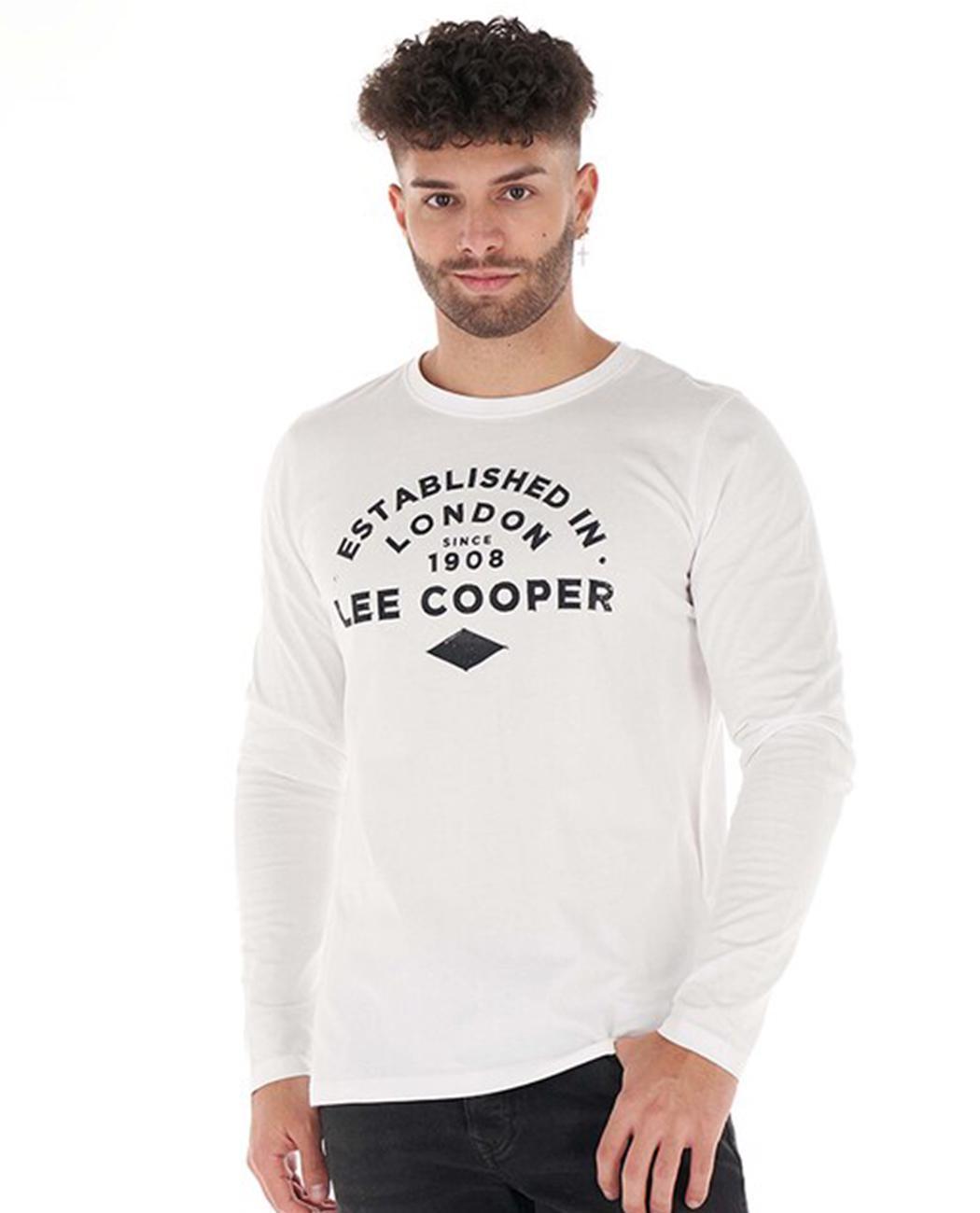 Лонгслив мужской Lee Cooper 10196180.101 XXL Белый (4894534292477)