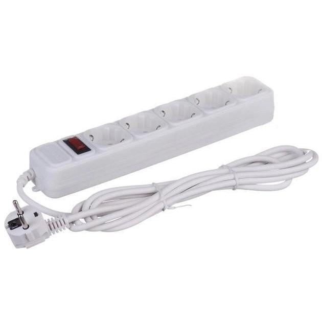 Подовжувач GREELITE SP5 5 розеток 5 м (4800) Подовжувач GREELITE SP5 5 розеток 5 м (4800)
