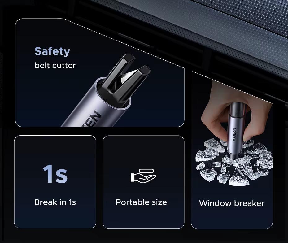 Різак для ременів безпеки UGREEN LP821 Grey (35347) - фото 11 Різак для ременів безпеки UGREEN LP821 Grey (35347) - фото 11