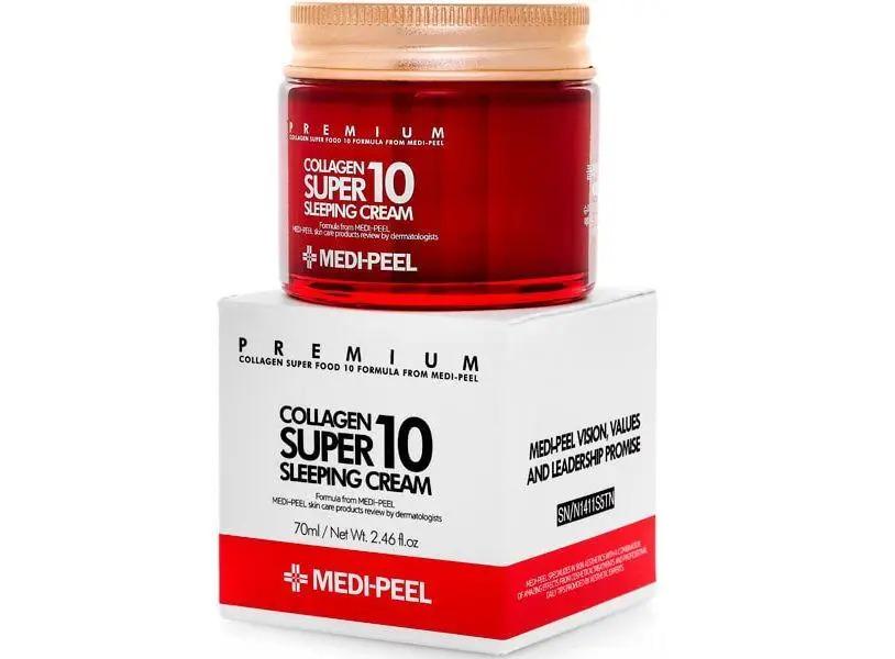 Крем для обличчя нічний, що омолоджує з колагеном MEDI-PEEL collagen super 10 sleeping cream 70 мл (10638288)