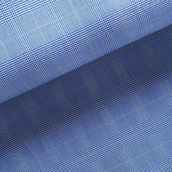 Ткань костюмная IDEIA Tomas Brandt Клетка 1,5 м Серо-синий (2200004224398)